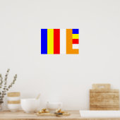 Boeddhistische Vlag Poster (Keuken)