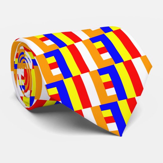 Boeddhistische vlag stropdas (Opgerold)