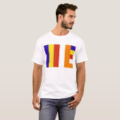 Boeddhistische vlag T-Shirt (Voorkant volledig)