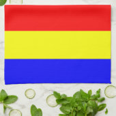 Boeddhistische vlag theedoek (Gevouwen)