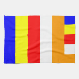 Boeddhistische vlag theedoek