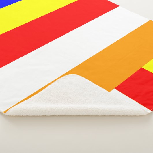 Boeddhistische vlaggekleurde boeddhisme symboliek  sherpa deken (3/4)