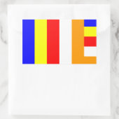 Boeddhistische vlaggen rechthoekige sticker (Tas)