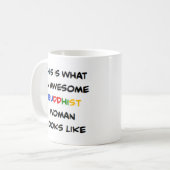 boeddhistische vrouw, geweldig koffiemok (Voorkant links)