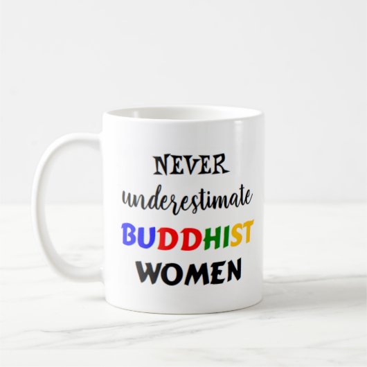 boeddhistische vrouwen koffiemok (Links)