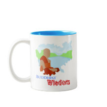 Boeddhistische Wijsheid Cambodja Kaart met Monnik