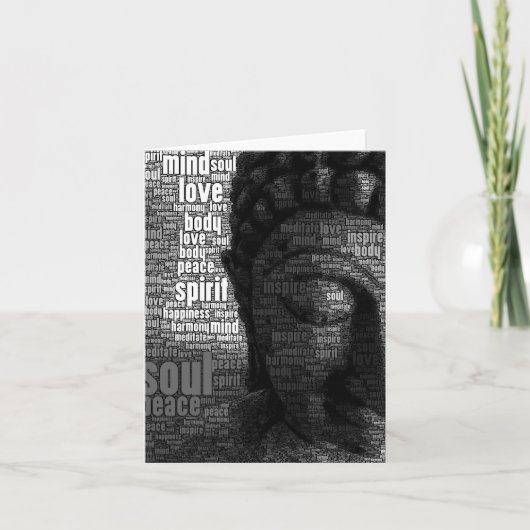 Boeddhistische Woorden van Wijsheid Kaart (Voorkant)