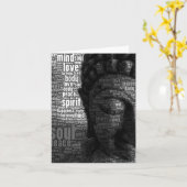 Boeddhistische Woorden van Wijsheid Kaart (Gele Bloem)