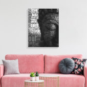 Boeddhistische woorden van Wisdom Canvas Afdruk (Insitu (Woonkamer))