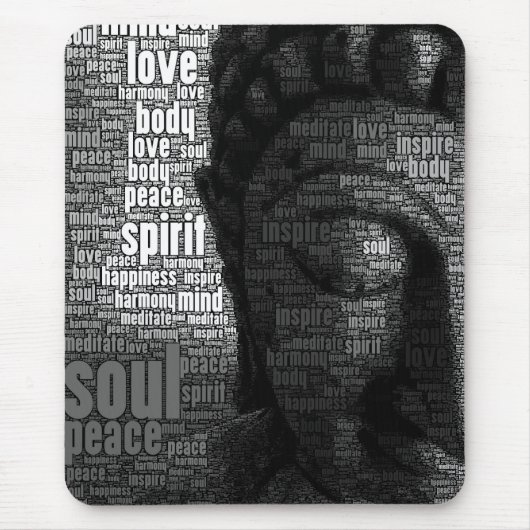 Boeddhistische woorden van Wisdom Muismat (Voorkant)