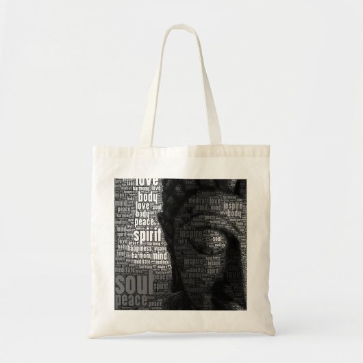Boeddhistische woorden van Wisdom Tote Bag (Voorkant)