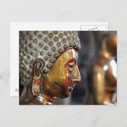 Boeddistsculptuur Briefkaart (Voorkant / Achterkant)