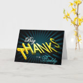 Boeddy Big bedankt Big Bedankt sterren explosie st Kaart (Gele Bloem)