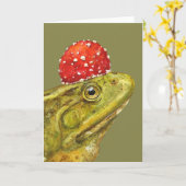 Boeddy de bullfrog-kaart kaart (Gele Bloem)