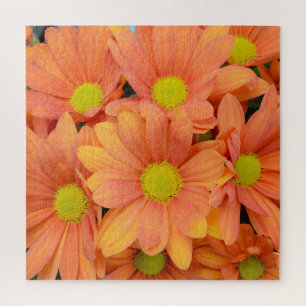 Boedel van mooie Oranje bloemen Legpuzzel