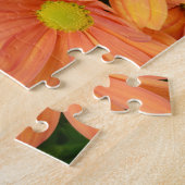 Boedel van mooie Oranje bloemen Legpuzzel (Zijkant)