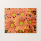 Boedel van mooie Oranje bloemen Legpuzzel (Horizontaal)