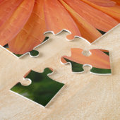 Boedel van mooie Oranje bloemen Legpuzzel (Zijkant)