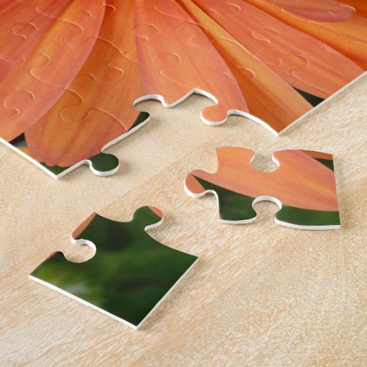 Boedel van mooie Oranje bloemen Legpuzzel (Zijkant)