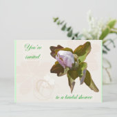 Boedende Anemone Bridal Shower Uitnodiging (Staand voorkant)