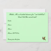 Boedende Anemone Bridal Shower Uitnodiging (Achterkant)