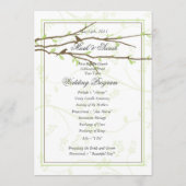 Boedende Bijkantoren met het Programma van Torteld Programmakaart (Achterkant)