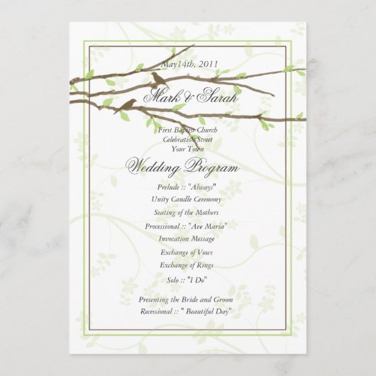 Boedende Bijkantoren met het Programma van Torteld Programmakaart (Achterkant)