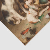 Boedende kunstenaars door Carl Reichert Tissuepapier (Detail)