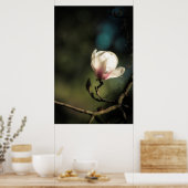 Boedende magnolia verticaal poster (Keuken)
