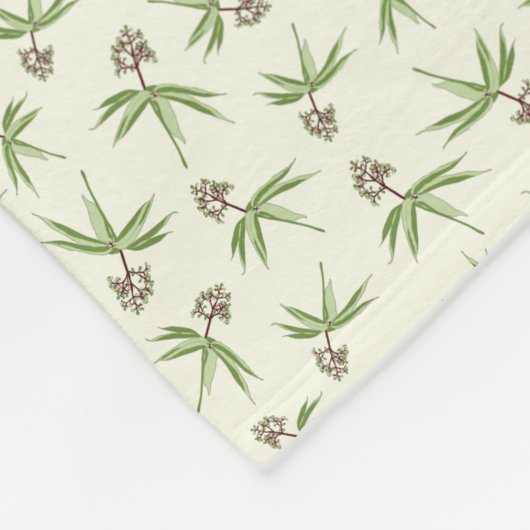 Boedende Rode Bijkantoren op crème - naadloos patr Fleece Deken (Hoek)