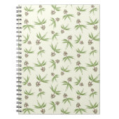 Boedende Rode Bijkantoren op crème - naadloos patr Notitieboek (Voorkant)