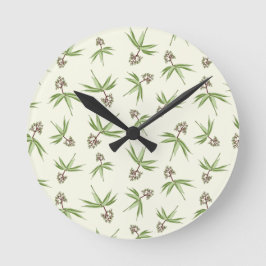 Boedende Rode Bijkantoren op crème - naadloos patr Ronde Klok