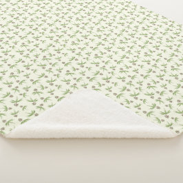 Boedende Rode Bijkantoren op crème - naadloos patr Sherpa Deken