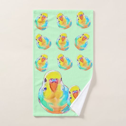 boedgerigar Paraket Bird Cute Handdoek (Handdoek)