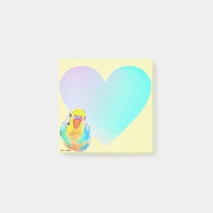  Boedgerigar Paraket Rainbow Ombre Heart Post-it® Notes