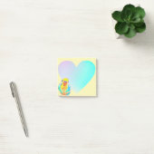 Boedgerigar Paraket Rainbow Ombre Heart Post-it® Notes (Kantoor)