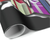 Boedgerigars met kerstcadeautjes en sneeuwvlokken cadeaupapier (Rol Hoek)