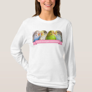 Boedgerigars realistisch schilderij t-shirt