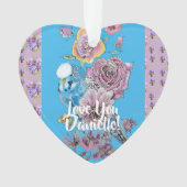 Boedgie floral Dames Girls kerstdecoratie Ornament (voorkant)