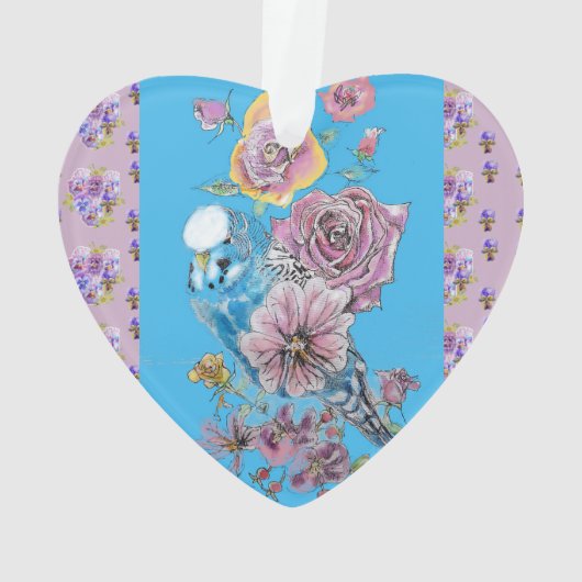 Boedgie floral Dames Girls kerstdecoratie Ornament (achterkant)