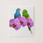 Boedgie met Paarse Orchid Legpuzzel (Verticaal)