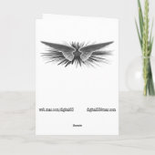 Boedha met stralen kaart (Achterkant)