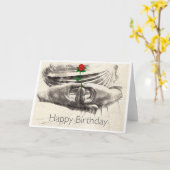 Boedha nam de Kaart van de Verjaardag toe (Gele Bloem)