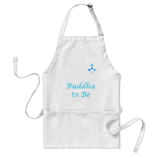 Boedha om in blauw te zijn standaard schort (Voorkant)