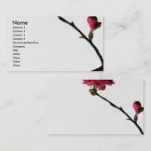 Boedingen en vervolgens bloeien/oosterse bloesem visitekaartje (Voorkant / Achterkant)