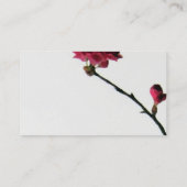 Boedingen en vervolgens bloeien/oosterse bloesem visitekaartje (Achterkant)