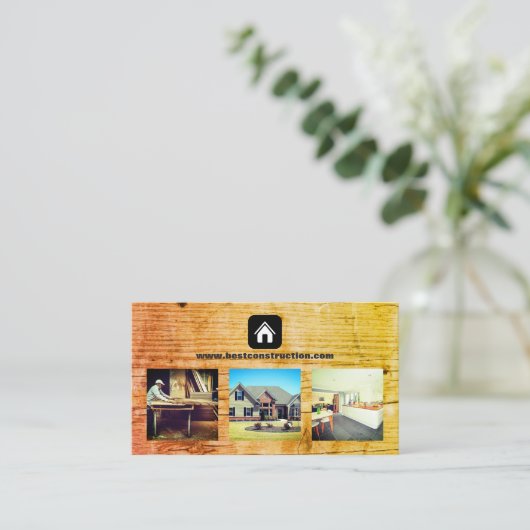 boedsmakelaar visitekaartje (Staand voorkant)