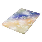 boeg, lint, wit, pastel, harten, licht, roze; badmat (Gekanteld)