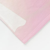 boeg, lint, wit, pastel, harten, licht, roze; fleece deken (Hoek)