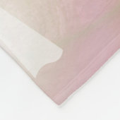 boeg, lint, wit, pastel, harten, licht, roze; fleece deken (Hoek)
